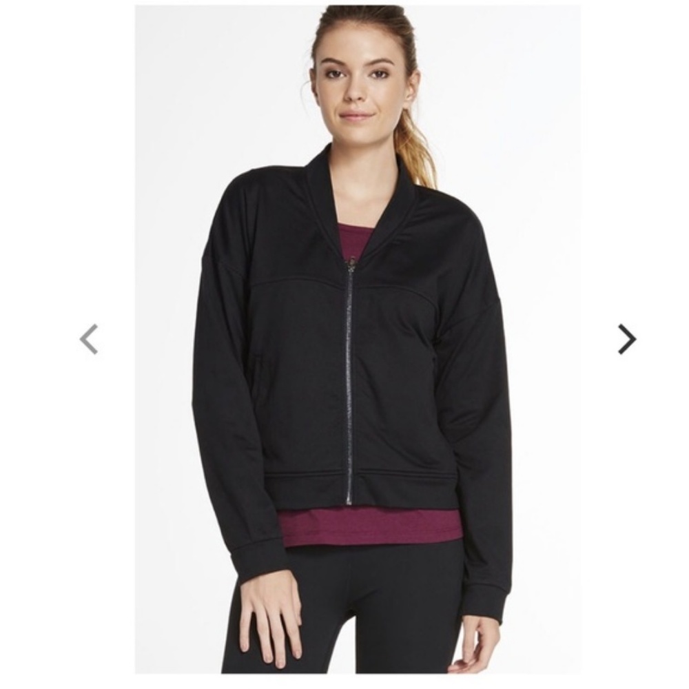 NWT Fabletics Attis Black Athletic Jacket XS